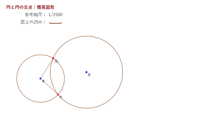 Excel���ʌv�Z �~�Ɖ~�̌�_ �ȈՐ}�`�\��