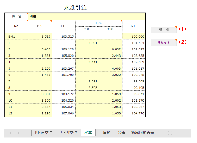 Excel���ʌv�Z �����v�Z