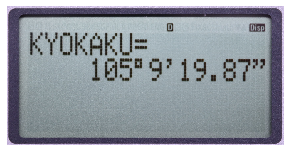 �v�Z���ʂ̊p�x�\�L